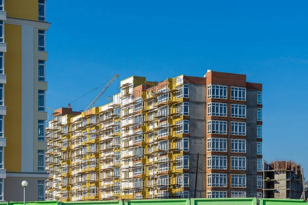 Lesnaya Polyana衛星都市における住宅建設のための新しい領域の開発 — ストック写真