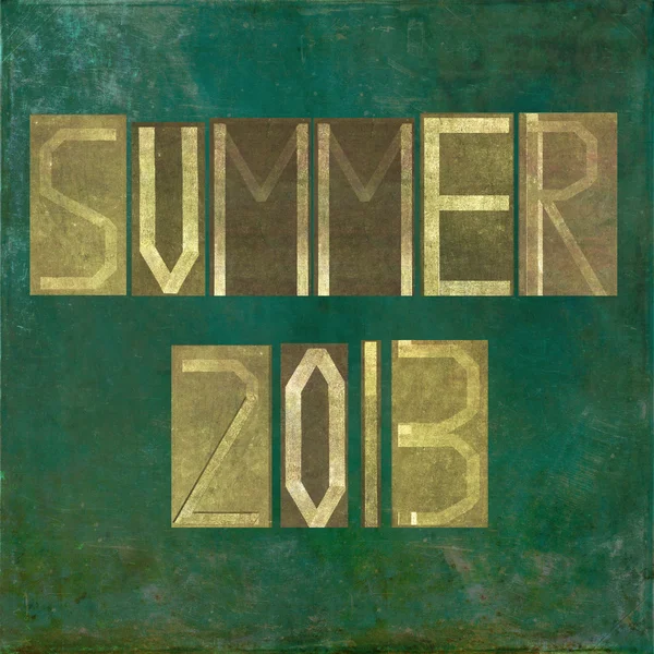 Imagem de fundo terroso e elemento de design que descreve "Verão 2013 " — Fotografia de Stock