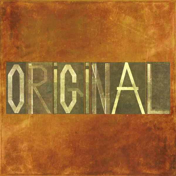 Earthy background and design element depicting the word "original" — Stock Photo, Image