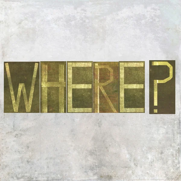 Earthy background and design element depicting the word "where" — Stock Photo, Image