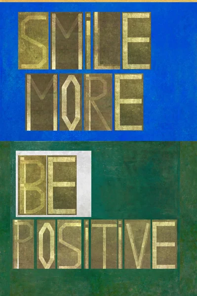 Edesign element beeltenis van de woorden "smile meer" — Stockfoto