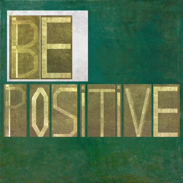 Words "Be positive" — Stock Photo, Image