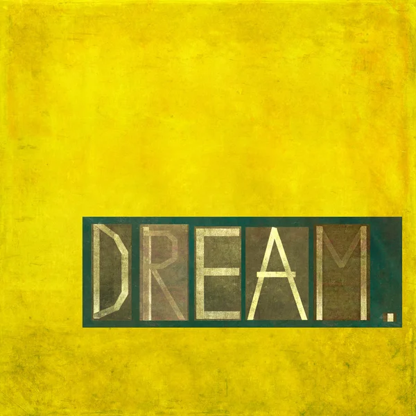 Елемент дизайну, що зображує слово "мрія" " — стокове фото