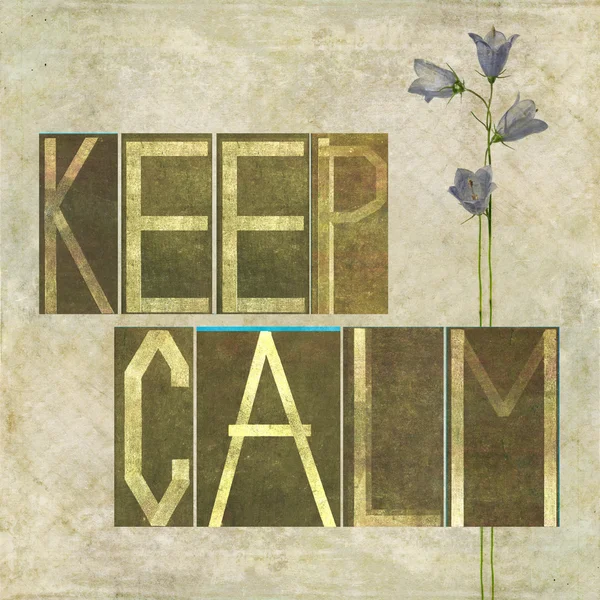 Words "Keep calm" — Stock Photo, Image