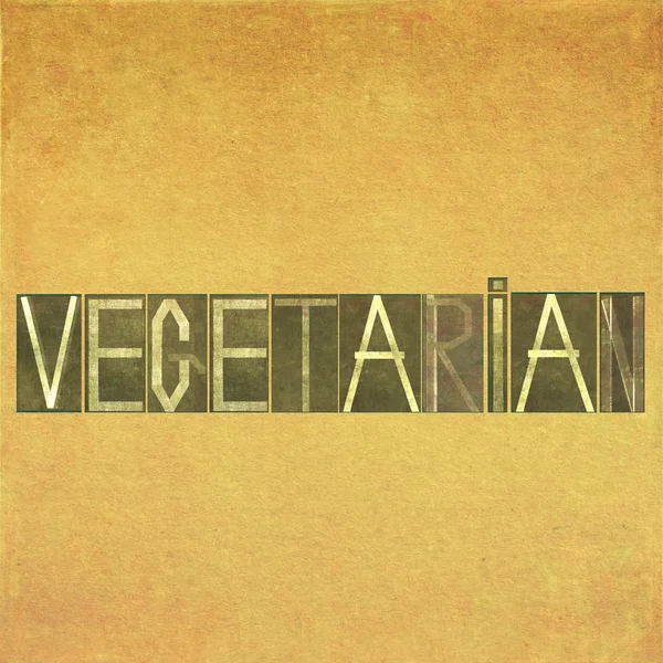 Slovo "vegetariánské" — Stock fotografie
