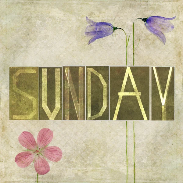 Word "Sunday" — Stock Photo, Image