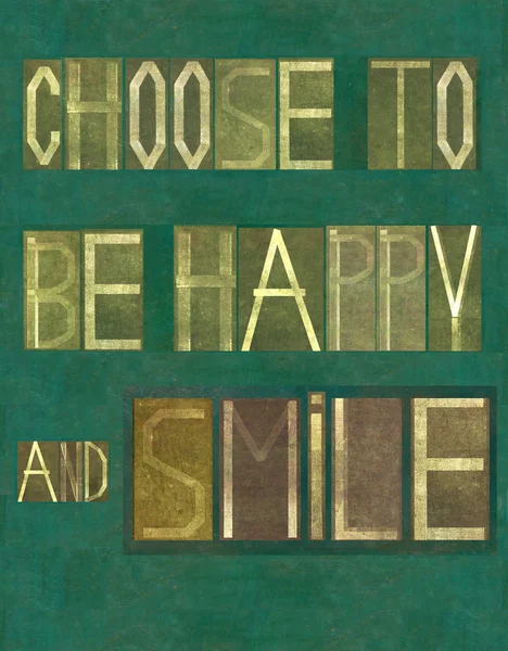 Слова "Хочете бути щасливими і посміхатися " Ліцензійні Стокові Зображення