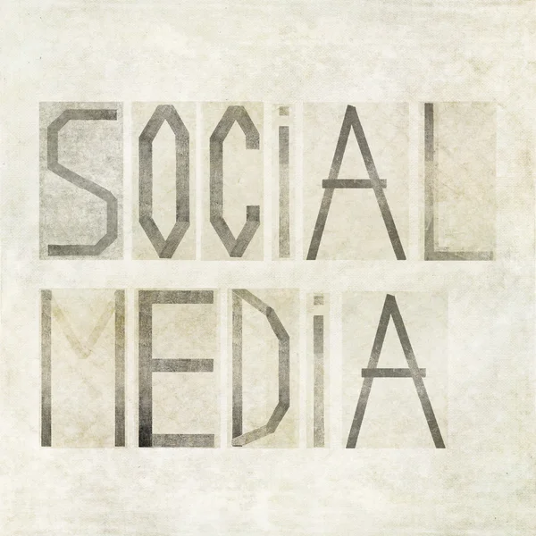 A szavak "social media ábrázoló design elem" — Stock Fotó