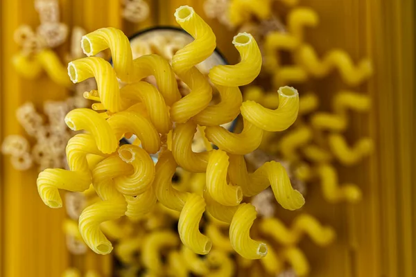 Крупним Планом Знімок Сирого Спагеті Фону — стокове фото