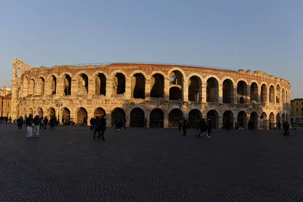 Venona イタリア 2022年4月28日 Piazza Bra Verona Arena Sunset — ストック写真