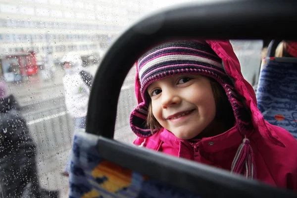 The journey of a little girl — Stock Photo, Image