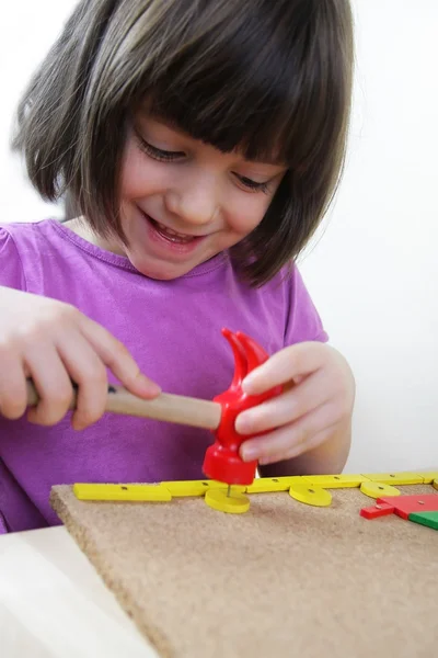 Montessori puzzle. óvodai. — Stock Fotó