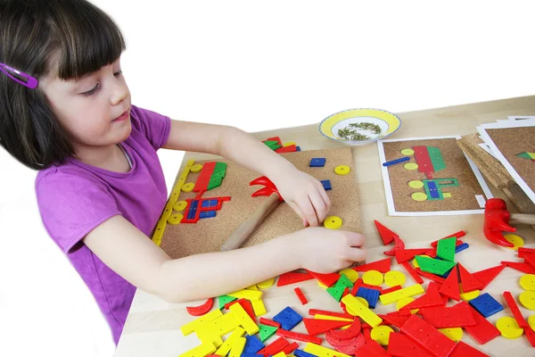 Montessori puzzel. Preschool. — Stockfoto