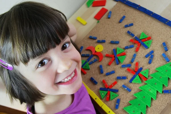 Quebra-cabeças Montessori. Pré-escolar . — Fotografia de Stock