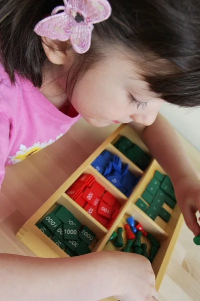 Montessori kindergarten — Stock Photo, Image