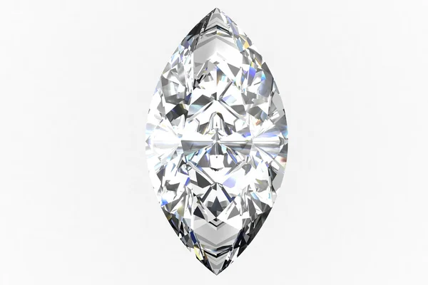 Diamond jewel on white background. — Stock Photo, Image