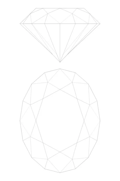 Shapes of diamond — Stock Photo, Image