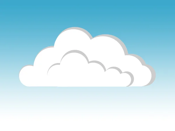Ilustração nuvem — Fotografia de Stock