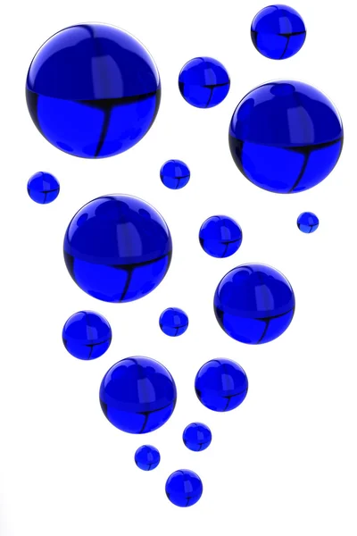 Цвет абстрактный с прозрачными пузырями — стоковое фото