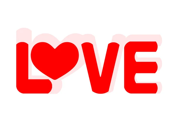 Love text — Stock Photo, Image