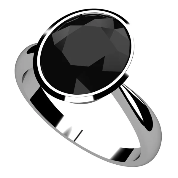 Обручальное кольцо на белом фоне — стоковое фото