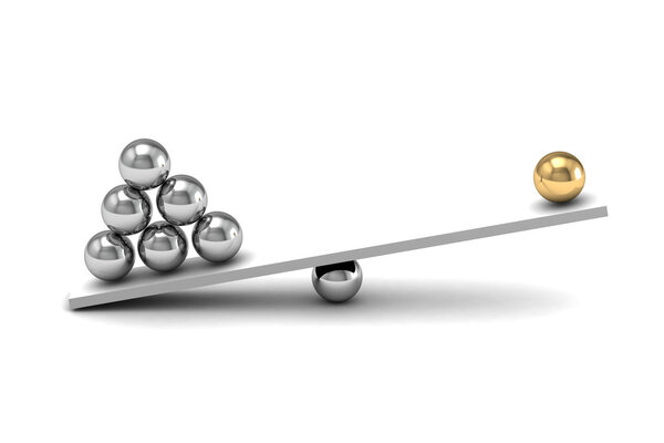 disbalance (high resolution 3D image)