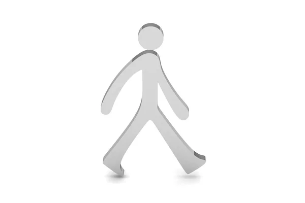 3D person walking — Stock Photo, Image