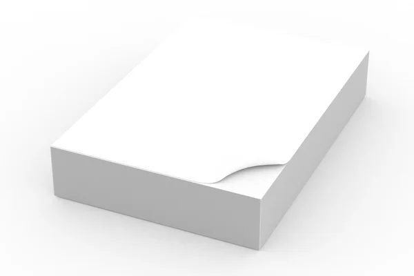 3D-blanco vel papier — Stockfoto