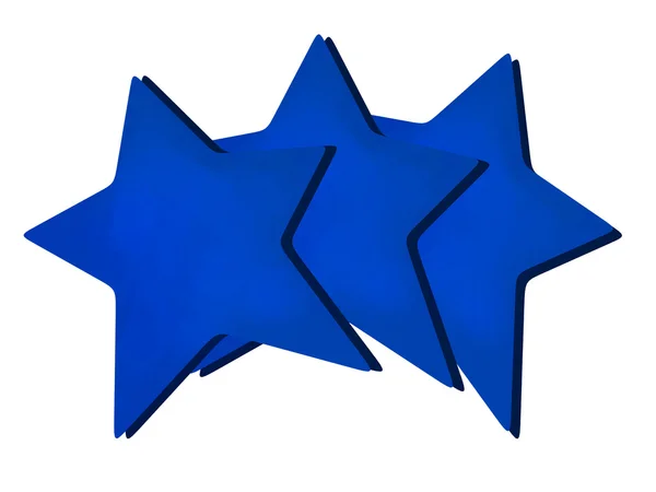 Estrela sobre fundo branco — Fotografia de Stock