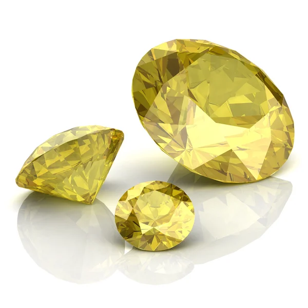 Yellow sapphire — Stock Photo, Image