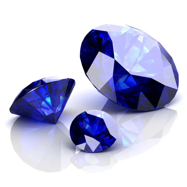 Blue sapphire — Stock Photo, Image