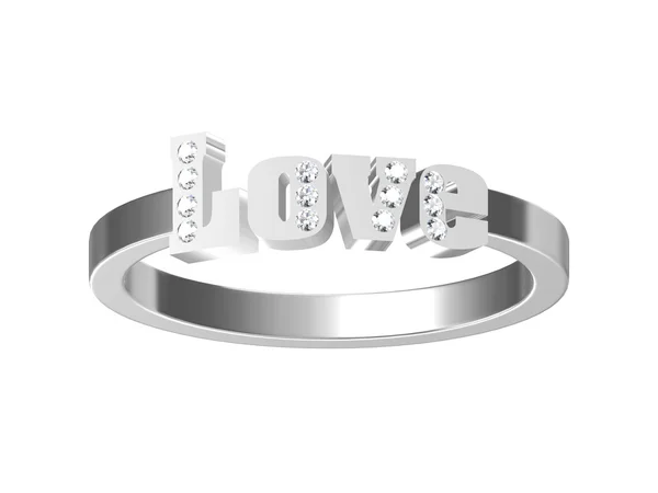 Diamantring Hochzeitsgeschenk — Stockfoto