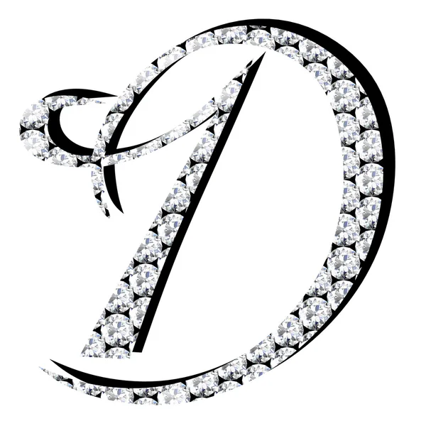 Diamant Alfabetletters — Stockfoto