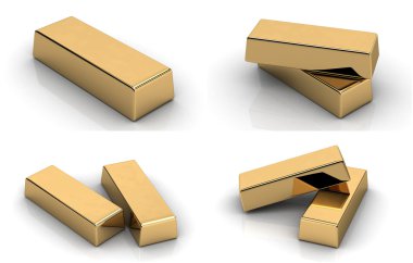 altın külçelerini kümesi