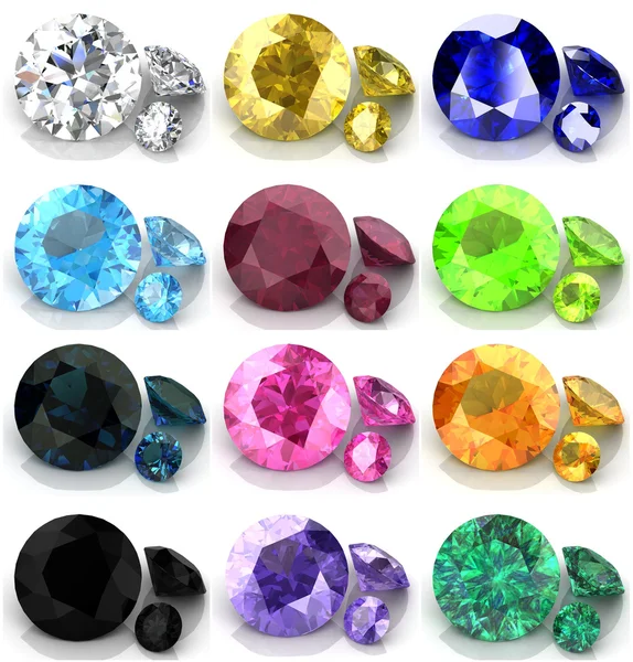 Set of gems — Stock Photo, Image