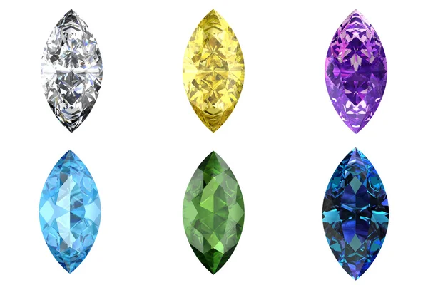 Set of gems — Stock Photo, Image