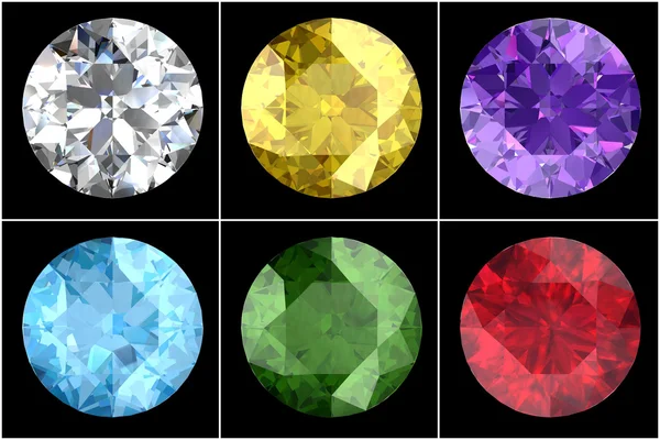 Set of gems — Stock Photo, Image