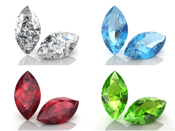 Set of gems — Stock Photo, Image