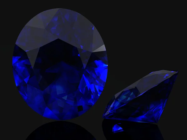 Blue sapphire — Stock Photo, Image