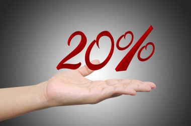 indirim bilgileri tutan el