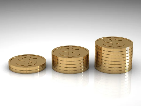 Golden coins — Stock Photo, Image