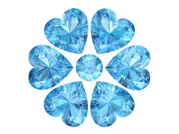 Aquamarine (high resolution 3D image) — Stock Photo, Image