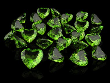 Peridot (yüksek çözünürlükte 3d görüntü)