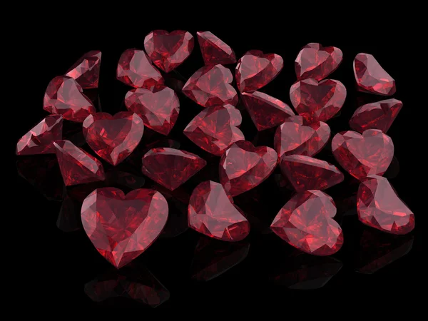 Ruby 或 rodolite 宝石 — 图库照片