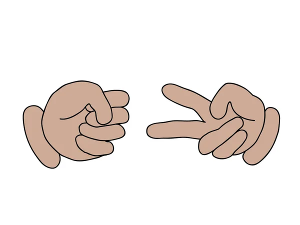 Cartoon hand affärsidé — Stockfoto