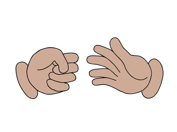 Desenhos animados conceito de negócio mão — Fotografia de Stock