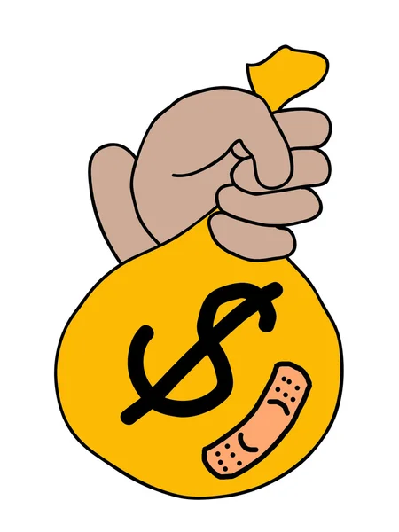 Money Bag with Dollar symbol — Stock Photo, Image