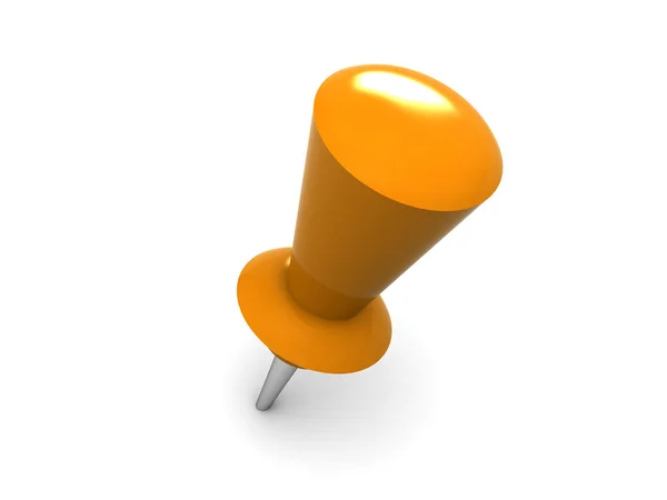 Pushpin on white background — Stock Photo, Image