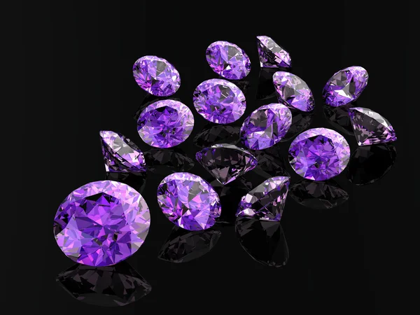 Amethyst (high resolution 3D image) — Stock Photo, Image