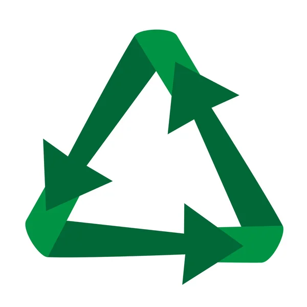 Recycle 3D-kleur pijlen — Stockfoto